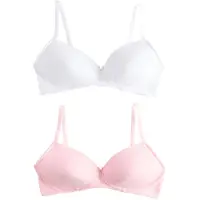 Next Sujetador rosa / blanco