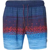 KOROSHI Bermudas azul / marino / azul claro / rojo