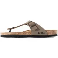 Bayton Sandalias de dedo 'Mercure' taupe / negro
