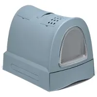 Imac Arenero Kattenbak Zuma, segunda vida, con cajón, color azul