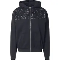 Karl kani Sudadera con cremallera negro / plata