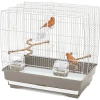 Imac Jaula para pájaros Vogelkooi Irene 3, color beige/blanco