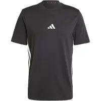 Adidas adidasCamiseta de punto Essentials 3 Stripes M Black / White Hombre
