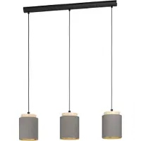 Eglo Albariza, Festmontage, Negro, Marrón, Negro, Marrón, Acero, Madera, Rectangular, Universal