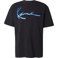 Karl kani Camiseta aqua / negro / blanco