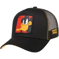 Capslab Gorra 'Gorra negra pato lucas bordado frente trucker visera curva' negro