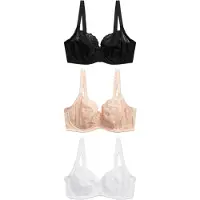 Next Sujetador beige / negro / blanco