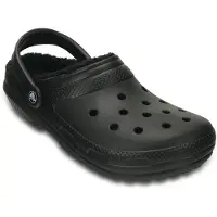 Crocs Zuecos CLASSIC LINED CLOG mujer - Negro - 37 / 38