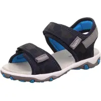 Superfit Sandalias 'Mike 3.0' marino / gris / color barro / blanco