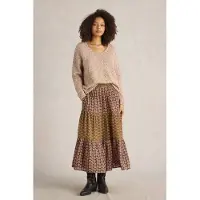 White Stuff Mabel Mixed Print Skirt Black Multi Talla: 6 REGULAR | Faldas Midi Outlet | Mujer | Negro