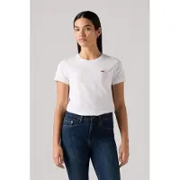 Levi's The Perfect Tee White Body Talla: S | Camisetas de Seda Outlet | Mujer | Blanco
