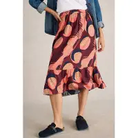 White Stuff Ava Reversible Skirt Plum Multi Talla: 10 | Faldas Midi Outlet | Mujer | Magenta