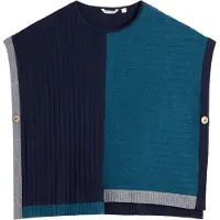 White Stuff Ash Knitted Step Hem Poncho Teal Multi Talla: M | Ponchos Outlet | Mujer | Cian