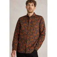 White Stuff Block Floral Printed Shirt Brown Multi Talla: XS | Camisas Casuales Outlet | Hombre | Marrón