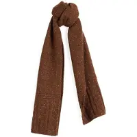 White Stuff Berkley Cable Nep Scarf Mid Brown Talla: OS | Bufandas Outlet | Hombre | Marrón
