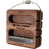 Nature Climbing - Stone Hanger Black Edition - Tabla de entrenamiento smoked oak