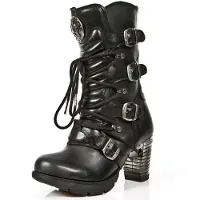 New rock Botas con cordones 'M-TR003-S1' negro
