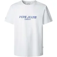 Pepe Jeans para hombre. PM509958 Camiseta Tadeo blanco (XL), Casual, Algodón, Manga corta, outlet 2026.