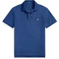 Ralph Lauren para hombre. 710680784434 El icónico polo de piqué azul (S), Casual, Algodón, Manga corta, outlet 2026.
