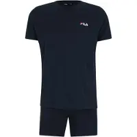 FILA Pijama corto marino / rojo / blanco