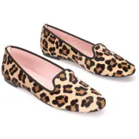 Pretty ballerinas para mujer. 42165 Mocasines de piel Faye animal print (37), Plano, Ante, Ninguno, Casual, outlet 2026.