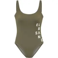 Elbsand Traje de baño oliva / blanco