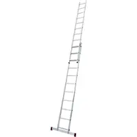Krause Escalera de aluminio deslizante Corda, 2x11 escalones, de 2 secciones