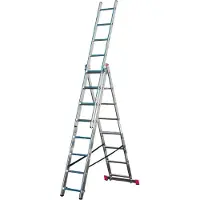 Krause Escalera multifunción Corda con función de escalera de mano, 3x8 peldaños