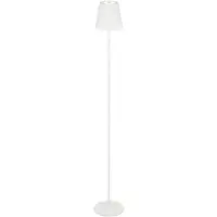 Briloner Leuchten: Lámpara de pie LED con batería, 2 en 1, con atenuación gradual, control táctil, lámpara de pie LED para exteriores, lámpara de pie LED inalámbrica, color blanco