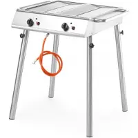 Hendi Parrilla de gas Xantos, 9,5 kW, 770 x 710 x (alto) 870 mm