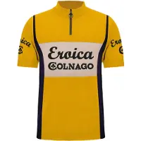 Santini - Eroica Colnago Wool Jersey - Maillot de ciclismo size M, amarillo