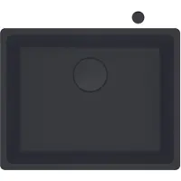 Franke Fregadero empotrable Maris con lavabo de Fragranit, modelo MRG 110-52, color negro mate, con mando giratorio, a partir de 60 cm. Referencia: 125.0683.234.
