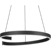 Eglo LED Smart Pendelleuchte Andabaia-Z Schwarz 42,5W 5300lm CCT 3000K - 6500K Dimmbar App Google Alexa Bluetooth ZigBee