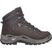 Lowa - Zapatillas de senderismo Mujer - Renegade GTX Mid Ws Slate/Blackberry para Mujer de Cuero - Talla 39 - Marrón