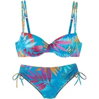 LASCANA Bikini azul / baya / naranja / rosa