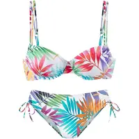 LASCANA Bikini turquesa / naranja / rojo / blanco