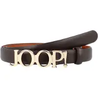 JOOP! Cinturón marrón oscuro / oro