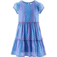 Happy girls Vestido azul / azul claro / rosa