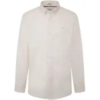 Pepe Jeans para hombre. PM308728 Camisa Manley blanco (M), Casual, Algodón, Manga larga, outlet 2026.