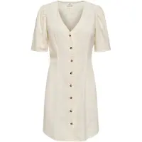 JDY Vestido camisero 'JDYSay' blanco lana