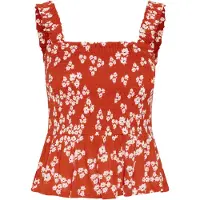Kaffe Top 'Amber' rojo / negro / blanco
