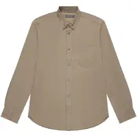 French Connection Linen 22 L/s Trim Khaki Talla: S | Camisas Casuales Outlet | Hombre | Marrón