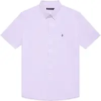 French Connection Oxford S/s T Soft Pink/marine Talla: XS | Camisas Casuales Outlet | Hombre | Rosa