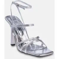 Trendyol Sandalias con hebilla plata