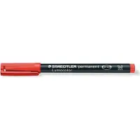 Staedtler 317-2 Lumocolor M, punta fina, color rojo, paquete de 10 unidades