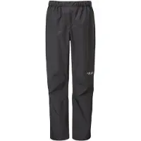 Rab - Women's Downpour Pants - Pantalones impermeables size 16 - Regular, negro