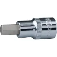 Ks Tools 918.1608, Llave de vaso, 1/2", métrica, 1 cabeza, 8 mm, acero cromo vanadio