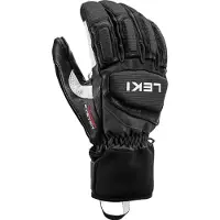 LEKI - Guantes de esquí - Griffin Pro 3D Black/White de Cuero - Talla 9.5 - Negro