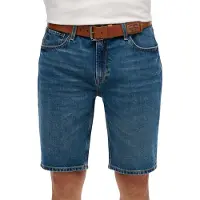 Superdry para hombre. M7110394A Pantalón corto recto con logotipo Vintage Logo azul (30), Casual, Algodón, Denim, outlet 2026.