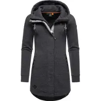 Ragwear Sudadera con cremallera 'Letty' negro moteado